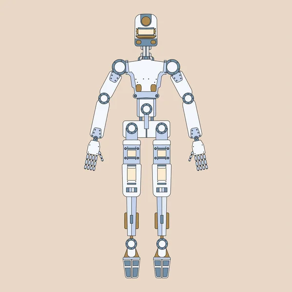 Robot Űrrobot Technológia Űrhajó — Stock Vector