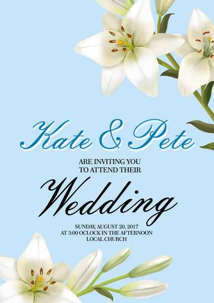 Приглашение или свадебная открытка с цветочным фоном . — стоковое фото