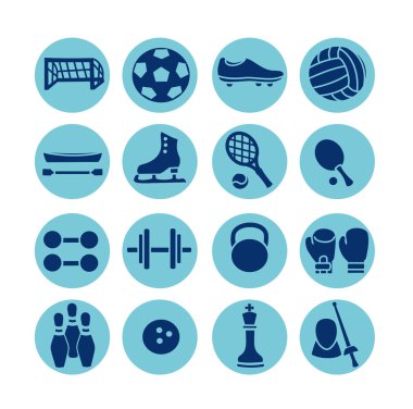 Spor simgeler. Vektör çizim.