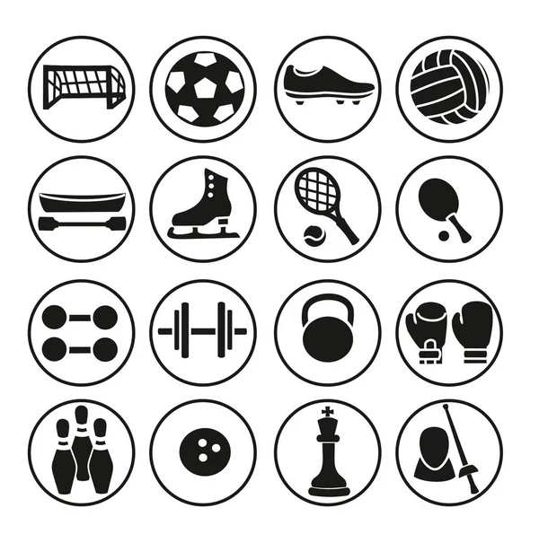 Iconos deportivos. Ilustración vectorial . —  Fotos de Stock