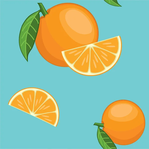 Oranges pattern. Seamless texture.