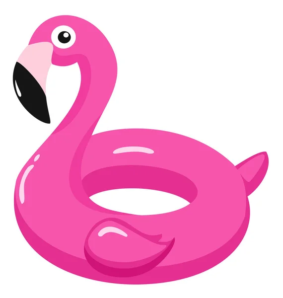 Flamingo flotador inflable de la piscina. Ilustración vectorial . — Foto de Stock