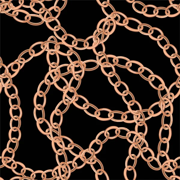 Patrón de moda con cadenas. Textura sin costura vectorial . — Vector de stock