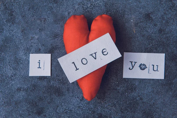 Seni Kalp Seviyorum Yazıt — Stok fotoğraf