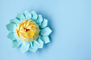 renkli nilüferler kağıttan