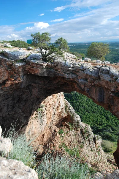 Веселка печери в Ізраїлі Стокова Картинка