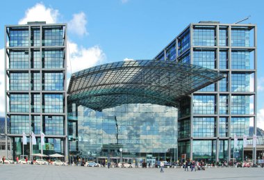 Berlin ana istasyonu. Almanya