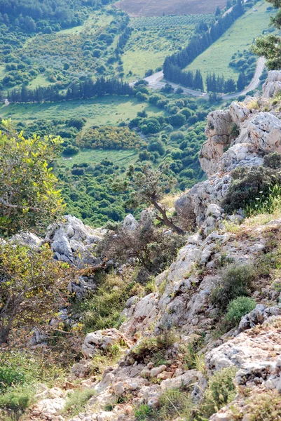 Üst Galilee, İsrail'in dağlık çevrenin görünümü
