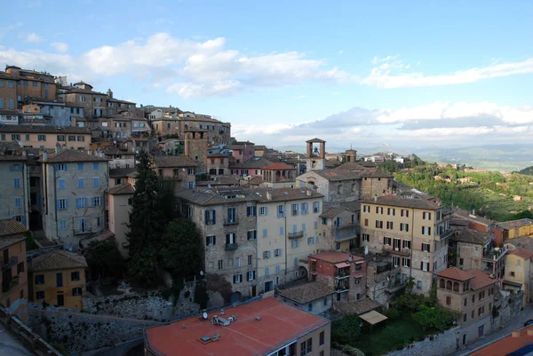 Panoramautsikt Över Perugia Umbrien Italien — Stockfoto