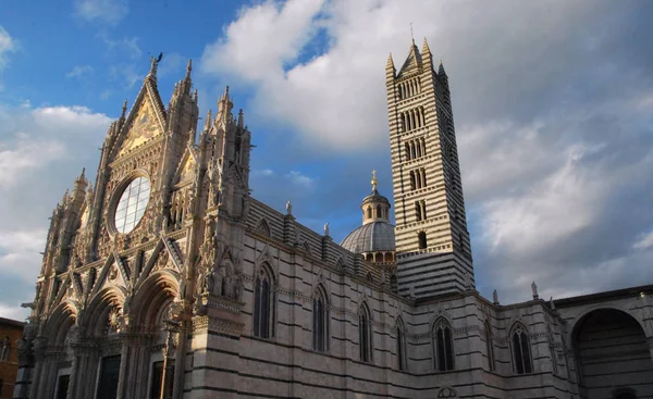 Bela Vista Catedral Siena Duomo Siena Siena Toscana Itália — Fotografia de Stock