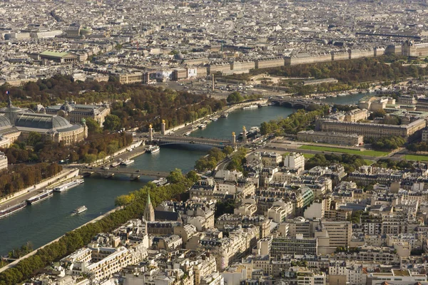 秋天美丽的一天 从埃菲尔铁塔看风景 法国巴黎 — 图库照片