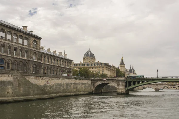 Bela Vista Rio Sena Para Paris França — Fotografia de Stock