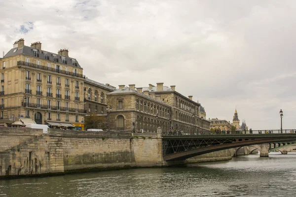 Schöne Aussicht Vom Seine River Nach Paris Frankreich — Stockfoto