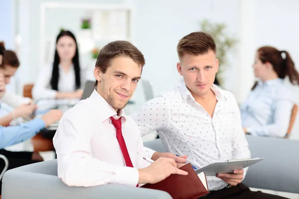 Business partners working on new project at office — Stock Photo, Image