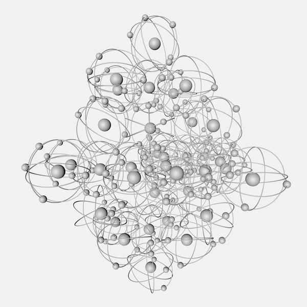 bağlı molekül atomlar, 3d