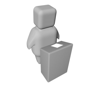 Kavramsal görüntü, hoparlör, seyirci, 3d