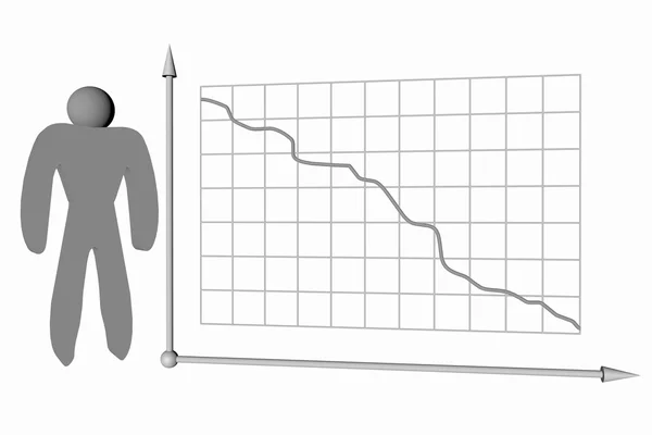 Grafik, Diagramm, 3D-Abbildung — Stockfoto