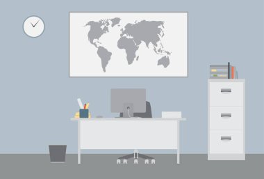 Ofis Masası düz tasarımı