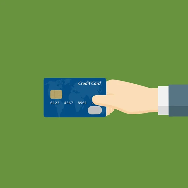 Pagar com cartão de crédito — Vetor de Stock