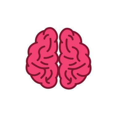 İnsan beyninin düz tasarım