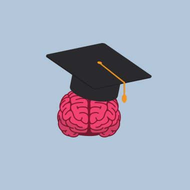 Mezuniyet Cap beyin çizim ile