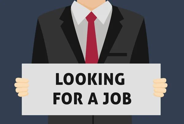 Looking For A Job — Stock Vector