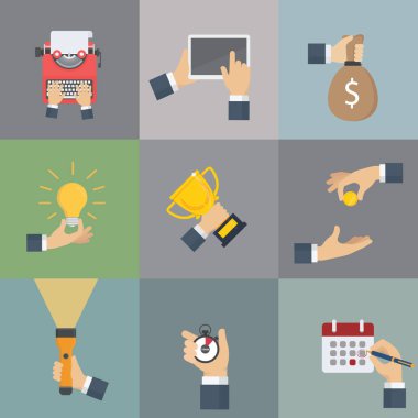 Farklı iş nesnesi tutan eller ayarla