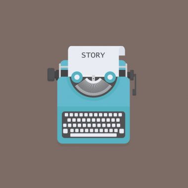 Düz daktilo ile hikaye Word başlık