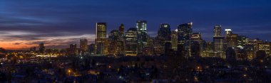 Calgary süpürme manzarası görünümü