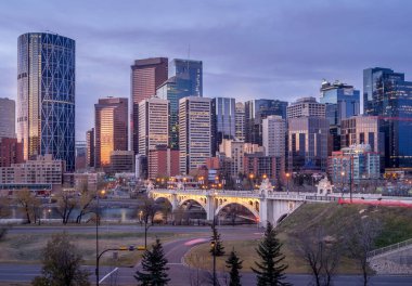 Calgary süpürme manzarası görünümü