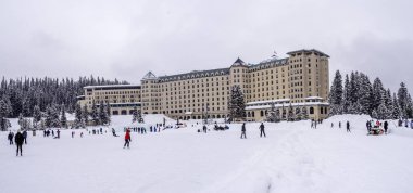 buz pateni donmuş Lake Louise 