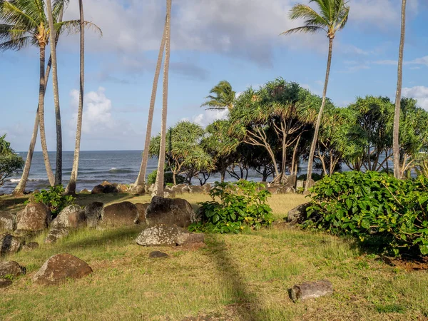 Uralter hawaiianischer Tempel oder Heiau — Stockfoto