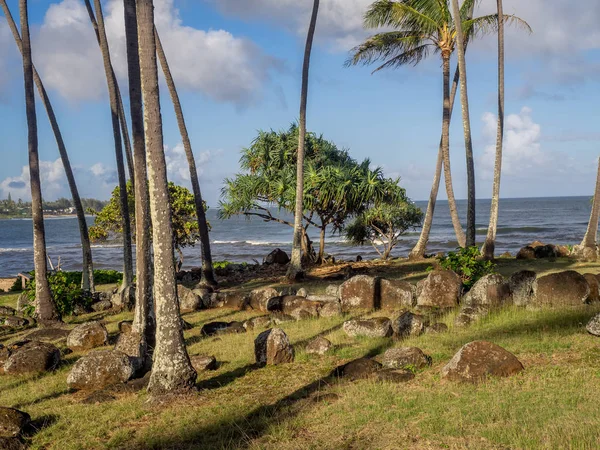 Uralter hawaiianischer Tempel oder Heiau — Stockfoto