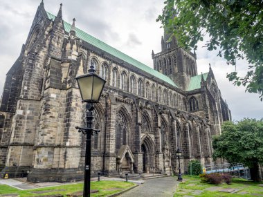 Gotik mimarisinin Glasgow Katedrali Scotland, İngiltere