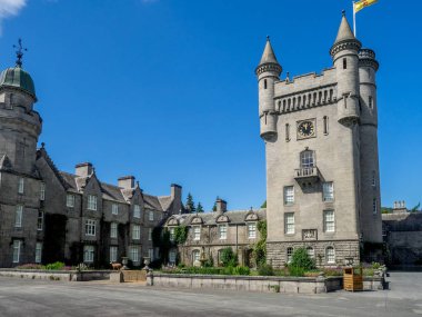 Balmoral Şatosu Aberdeenshire İskoçya'da. Balmoral Şatosu İngiliz Kraliyet ailesi İskoçya'da evi.
