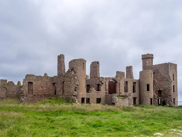 Абердиншир Липня Новий Slains Замок Липня 2017 Абердіншир Шотландії Нові — стокове фото