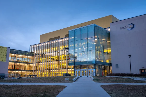 Calgary Alberta Noviembre 2019 Fachada Exterior Edificio Moderno Campus Universidad — Foto de Stock