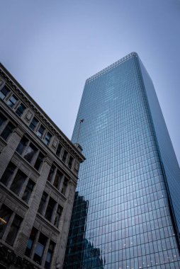 Calgary Alberta Kanada 'daki ofis binalarına bakıyorum.. 