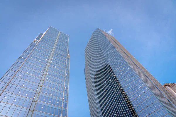 Olhando Para Edifícios Escritórios Calgary Alberta Canadá — Fotografia de Stock