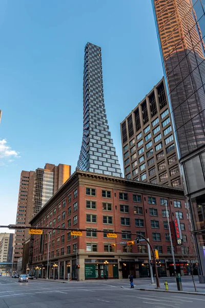 Calgary Alberta April 2020 View New Telus Sky Building Stands — Stock Photo, Image