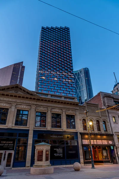 Calgary Alberta April 2020 Utsikt Över Den Nya Telus Sky — Stockfoto