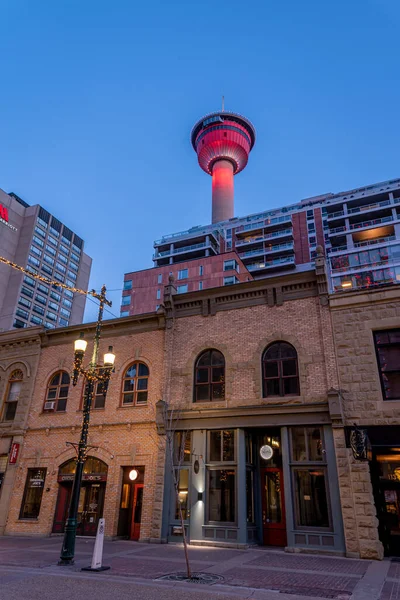 Calgary Alberta April 2020 Utsikt Över Calgary Tower Calgary Tower — Stockfoto