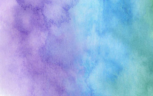 Fond Aquarelle Violet Bleu Texture Abstraite — Photo