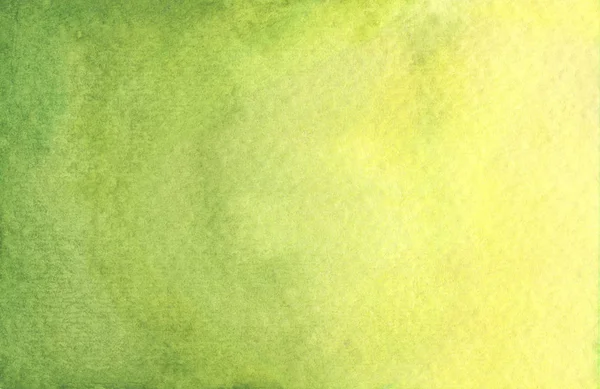 Zelené a žluté abstraktní akvarel textury pozadí. — Stock fotografie