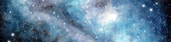 Αφηρημένο Φόντο Ουρανό Γαλαξία Ακουαρέλα Κοσμική Υφή Νυχτερινός Ουρανός Σύμπαν — Φωτογραφία Αρχείου
