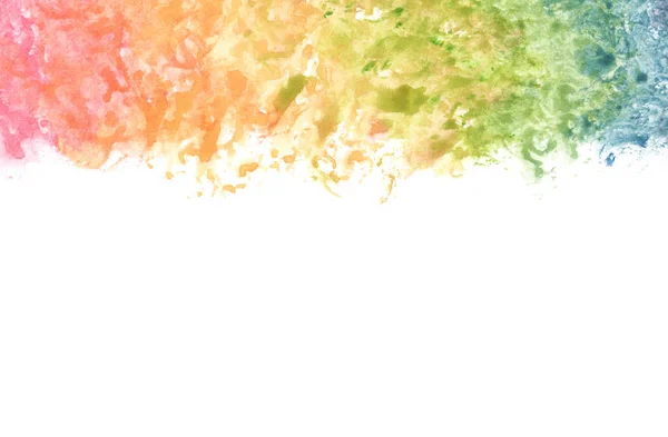 Watercolor Rainbow Background Space Text — Stock Photo, Image