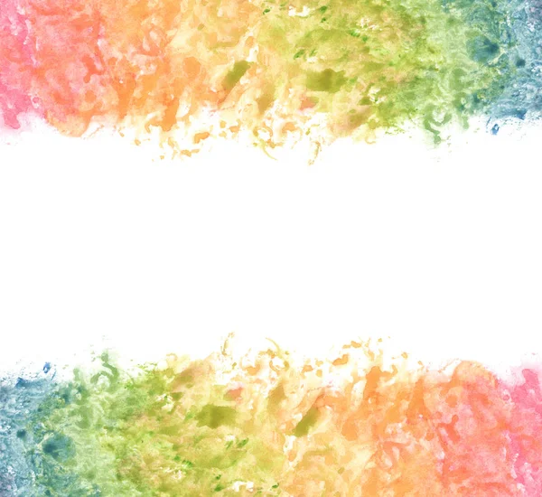 Aquarel Regenboog Achtergrond Met Ruimte Voor Tekst — Stockfoto