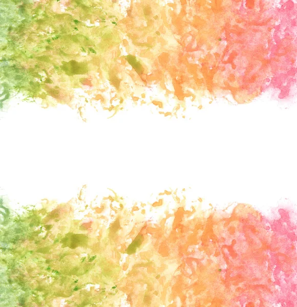 Aquarell Regenbogen Hintergrund Mit Platz Für Text — Stockfoto