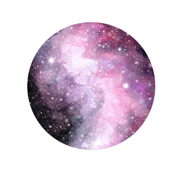 Ręcznie Rysowane Stylizowane Grunge Galaktyki Lub Nocne Niebo Gwiazdami Wnętrze — Zdjęcie stockowe