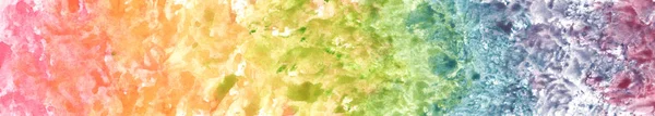Färgstark Regnbåge Akvarell Bakgrunden Abstrakt Textur — Stockfoto